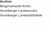 Archive Bregenzerwald Archiv Vorarlberger Landesarchiv Vorarlbe